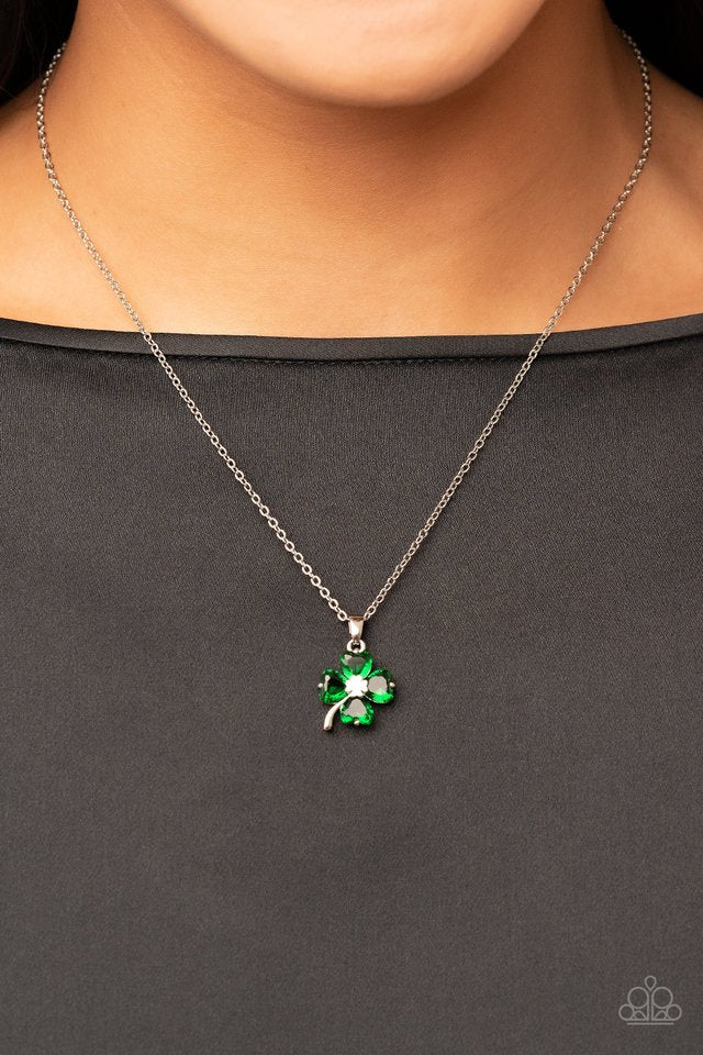 ​Kiss Me, Im Irish - Green - Paparazzi Necklace Image