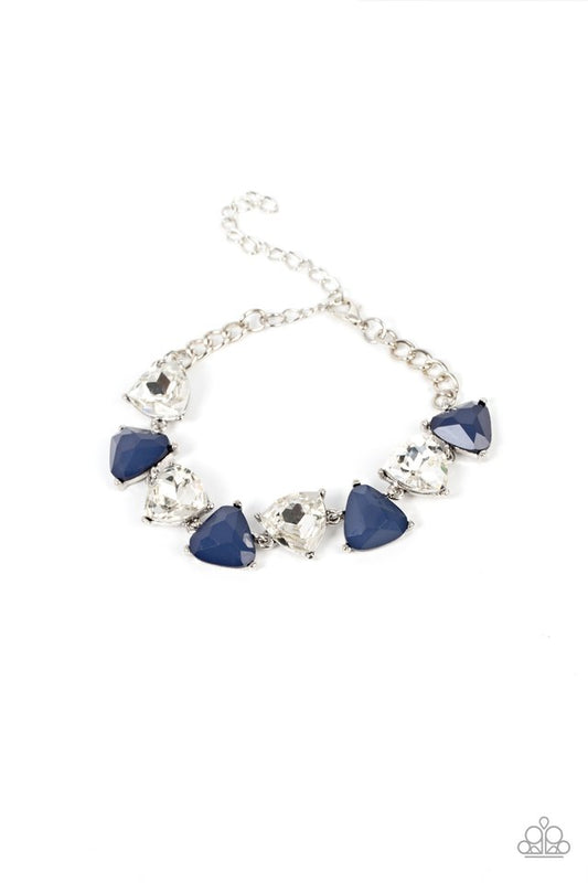 Pumped up Prisms - Blue - Paparazzi Bracelet Image