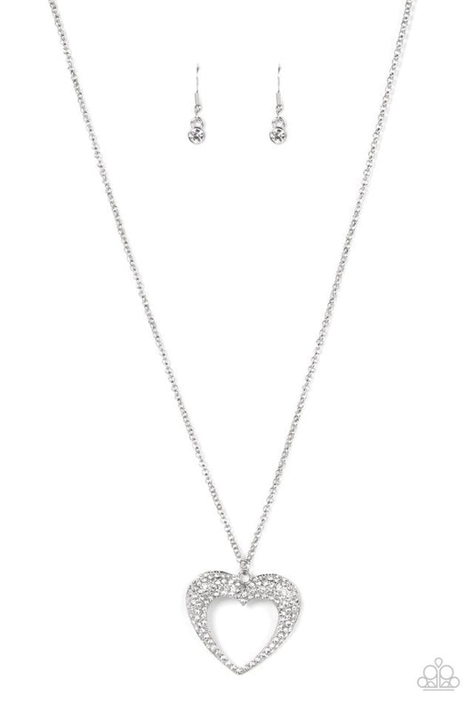 Cupid Charisma - White - Paparazzi Necklace Image