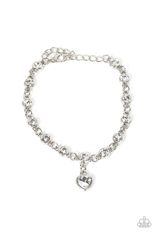 Truly Lovely - White - Paparazzi Bracelet Image