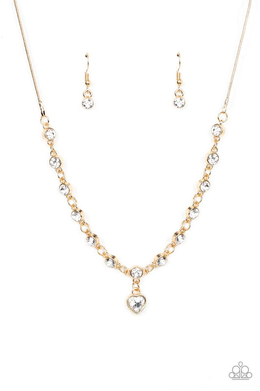 True Love Trinket - Gold - Paparazzi Necklace Image
