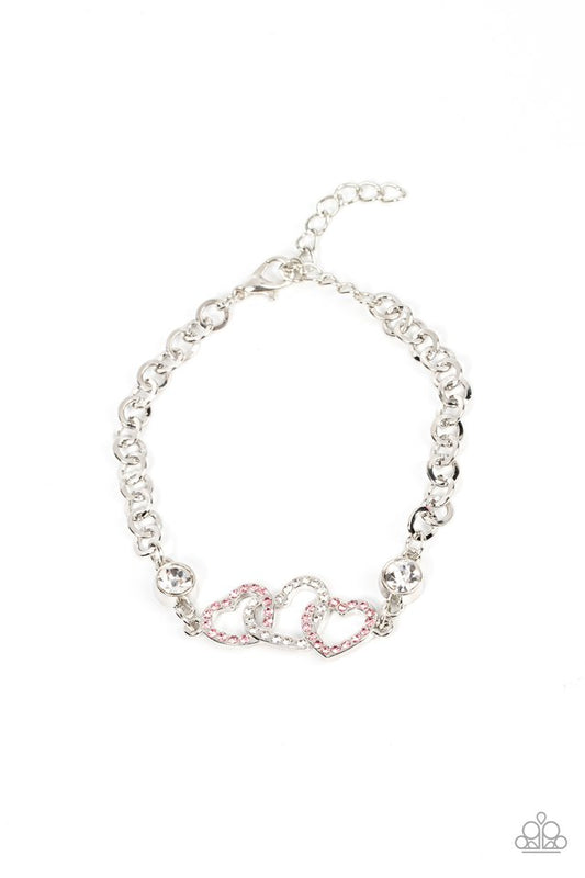 Desirable Dazzle - Pink - Paparazzi Bracelet Image