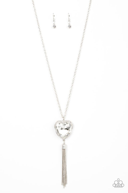 Finding My Forever - White - Paparazzi Necklace Image