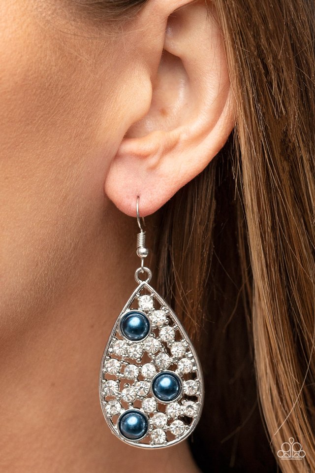 ​Bauble Burst - Blue - Paparazzi Earring Image
