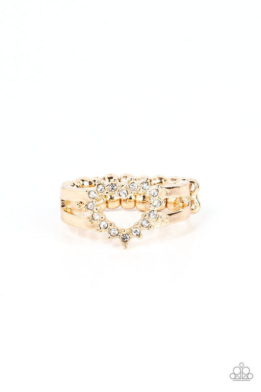 First Kisses - Gold - Paparazzi Ring Image