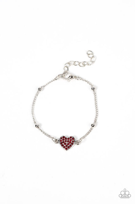 Heartachingly Adorable - Red - Paparazzi Bracelet Image