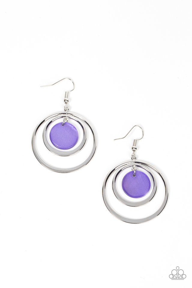 Mai Tai Tango - Purple - Paparazzi Earring Image