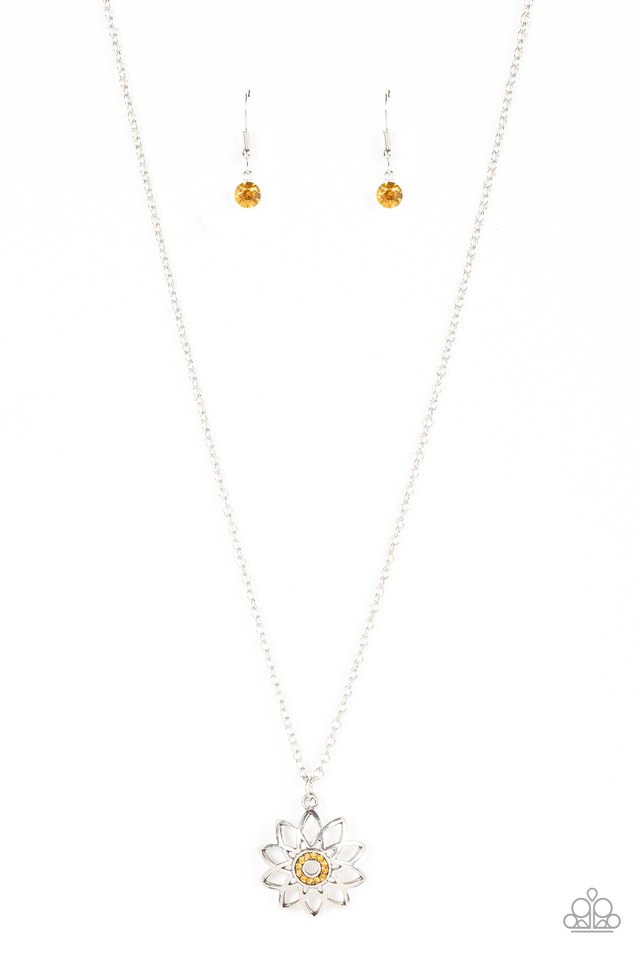 Farmstead Fairytale - Yellow - Paparazzi Necklace Image