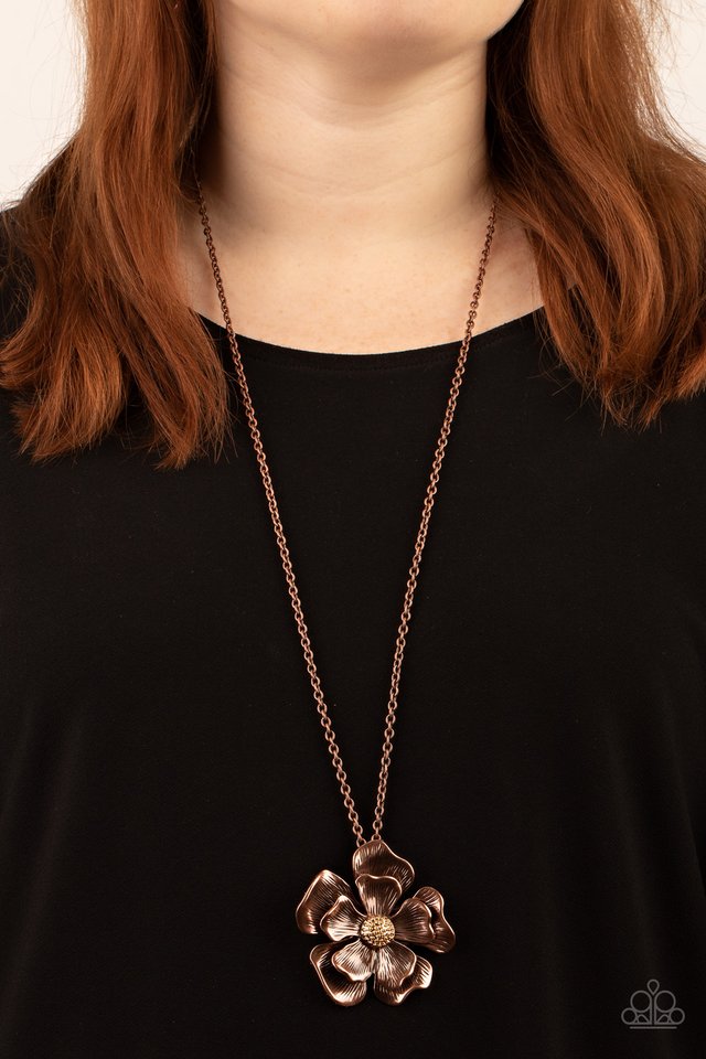 Homegrown Glamour - Copper - Paparazzi Necklace Image