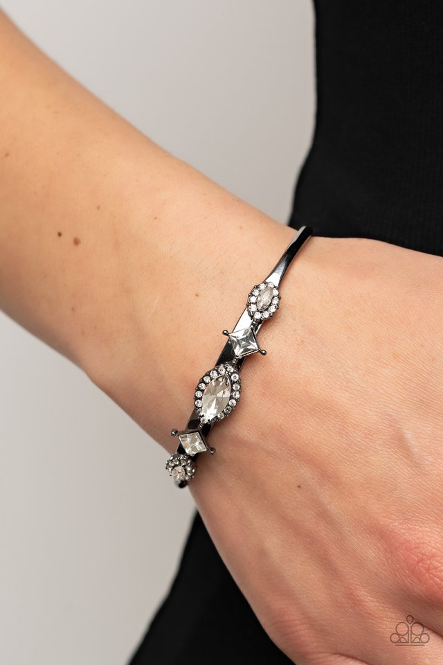 Disarming Dazzle - Black - Paparazzi Bracelet Image