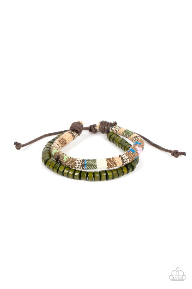 Pack your Poncho - Green - Paparazzi Bracelet Image