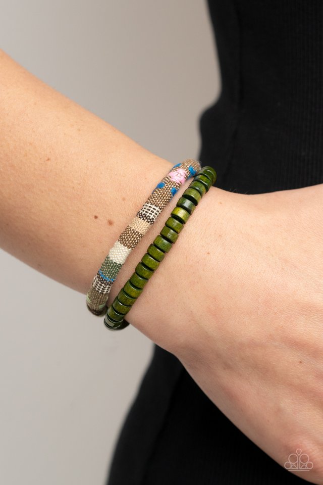 Pack your Poncho - Green - Paparazzi Bracelet Image