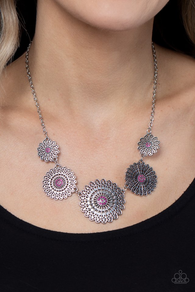 Marigold Meadows - Pink - Paparazzi Necklace Image