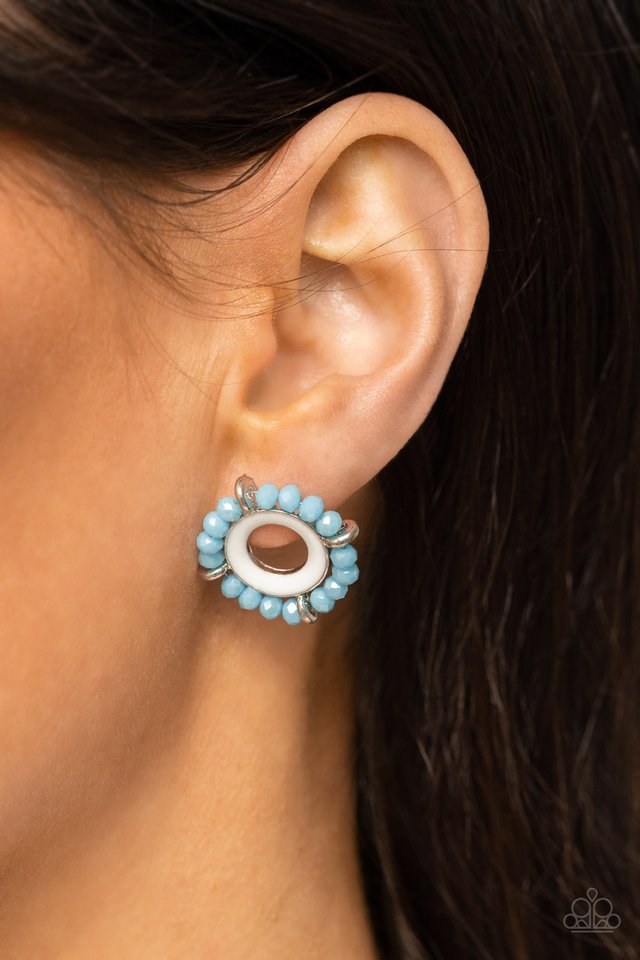 Nautical Notion - Blue - Paparazzi Earring Image