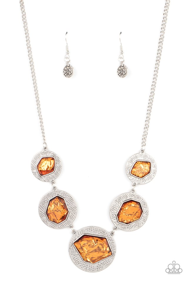 Raw Charisma - Orange - Paparazzi Necklace Image