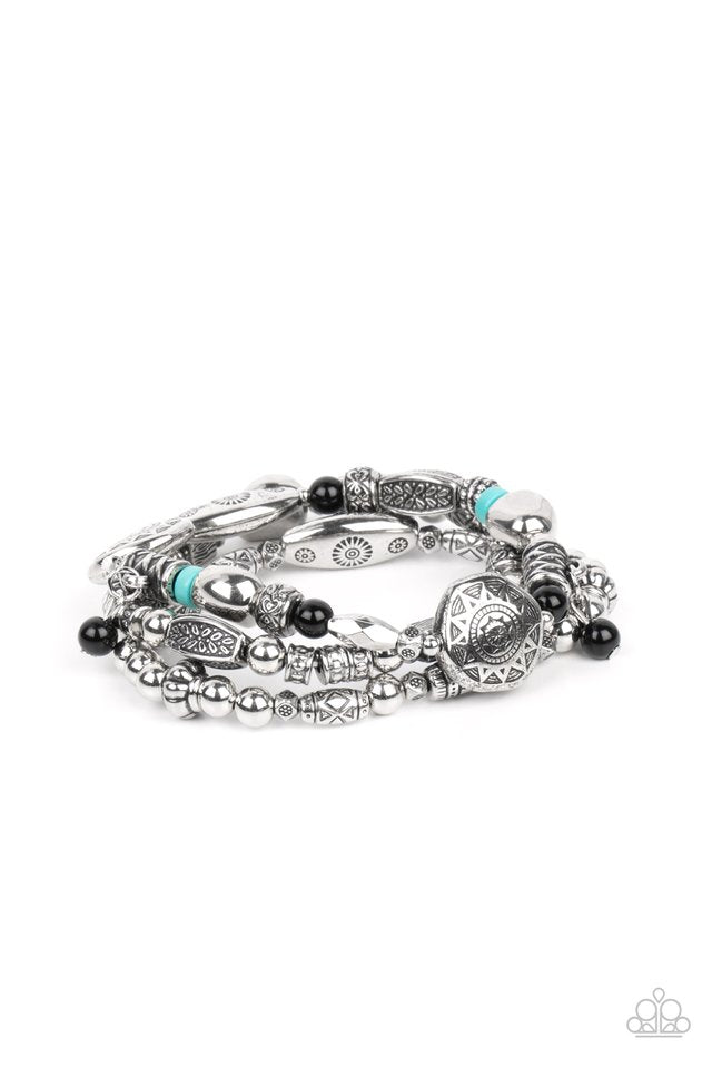 Western Quest - Black - Paparazzi Bracelet Image