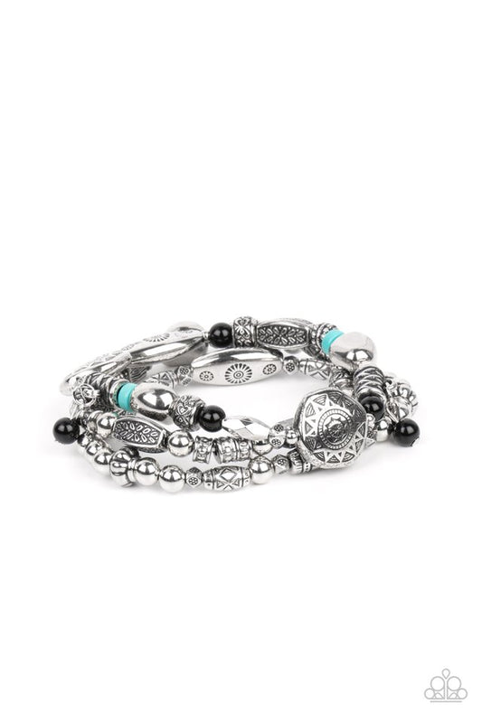 Western Quest - Black - Paparazzi Bracelet Image