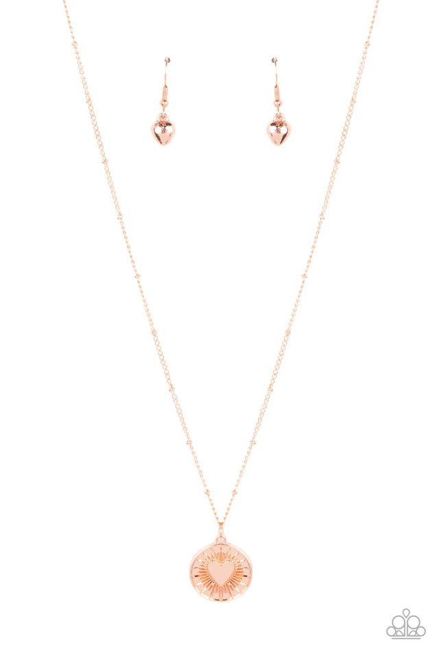 Lovestruck Shimmer - Copper - Paparazzi Necklace Image