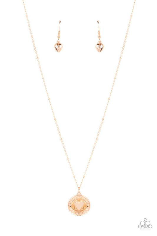 Lovestruck Shimmer - Gold - Paparazzi Necklace Image