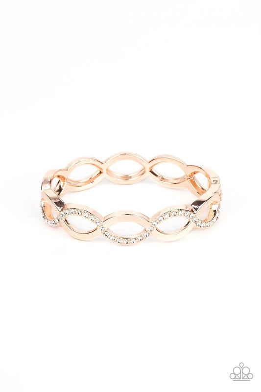 Tailored Twinkle - Rose Gold - Paparazzi Bracelet Image