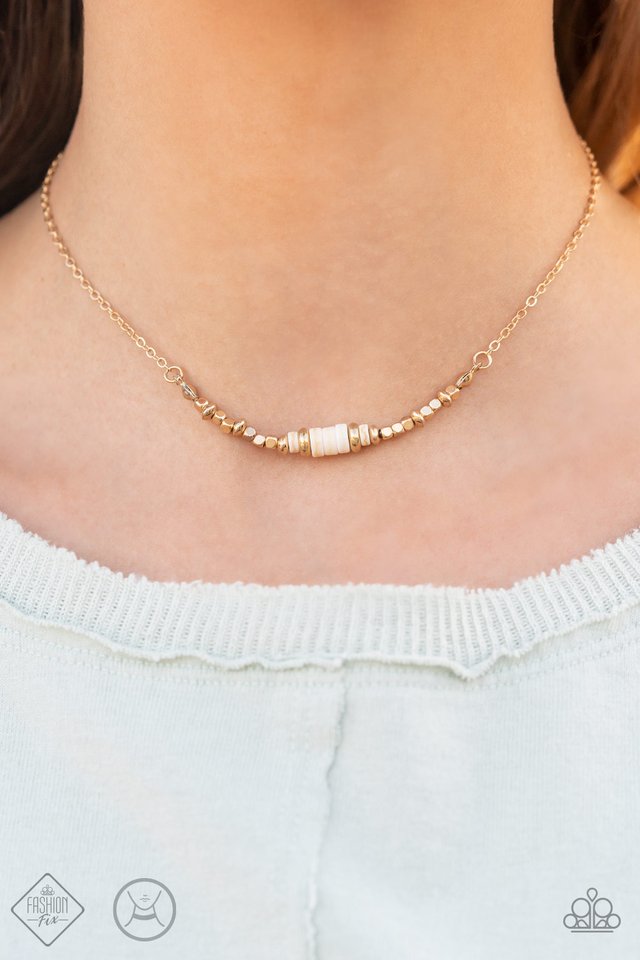 Retro Rejuvenation - Gold - Paparazzi Necklace Image