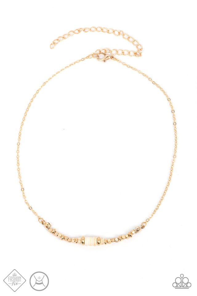 Retro Rejuvenation - Gold - Paparazzi Necklace Image