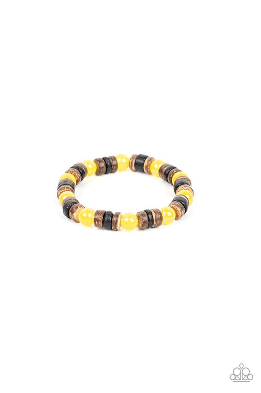 Durango Drifter - Yellow - Paparazzi Bracelet Image