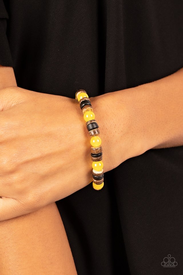 Durango Drifter - Yellow - Paparazzi Bracelet Image