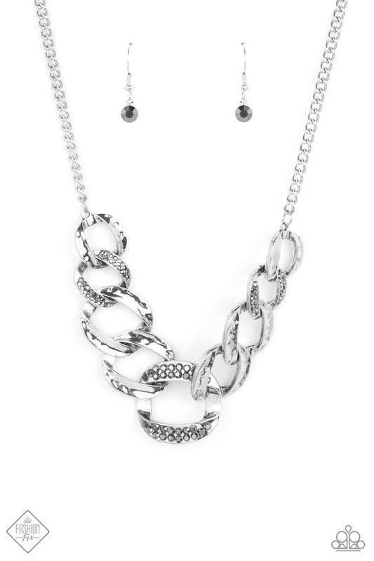 Bombshell Bling - Silver - Paparazzi Necklace Image