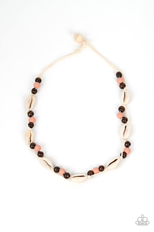 Bermuda Beachcomber - Pink - Paparazzi Necklace Image