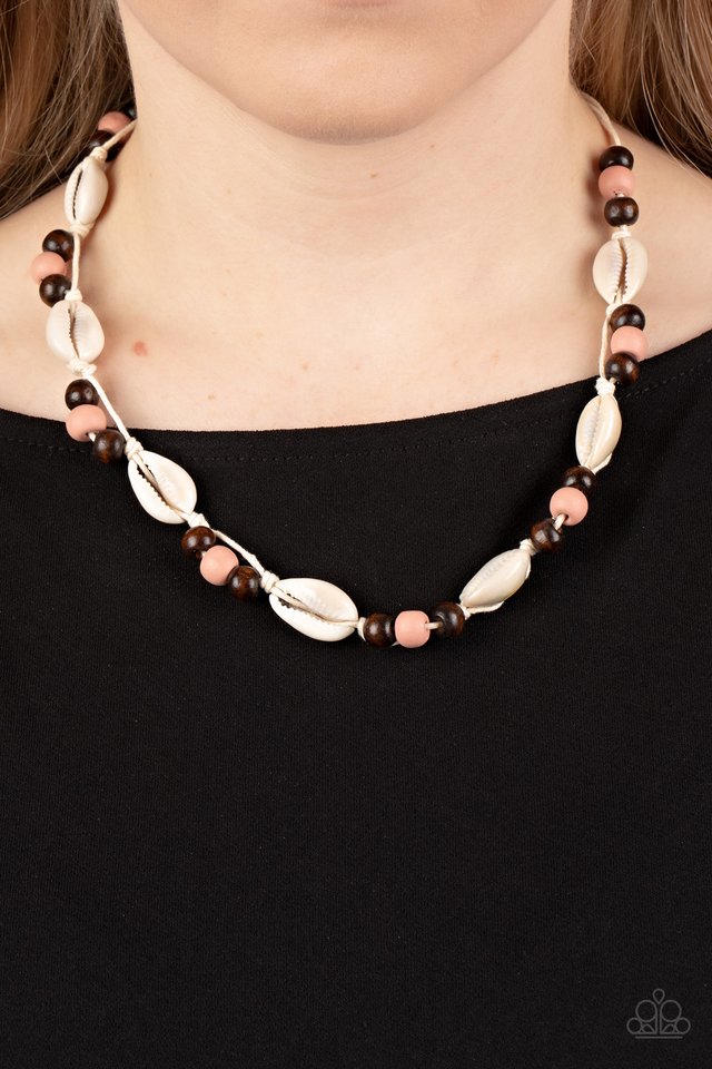 Bermuda Beachcomber - Pink - Paparazzi Necklace Image
