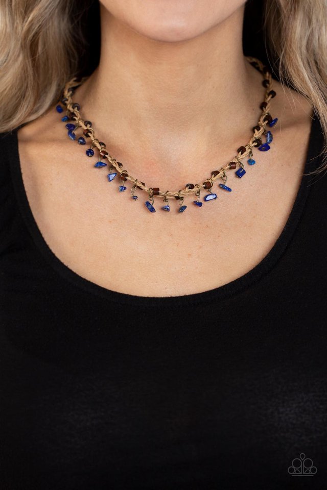 Canyon Voyage - Blue - Paparazzi Necklace Image