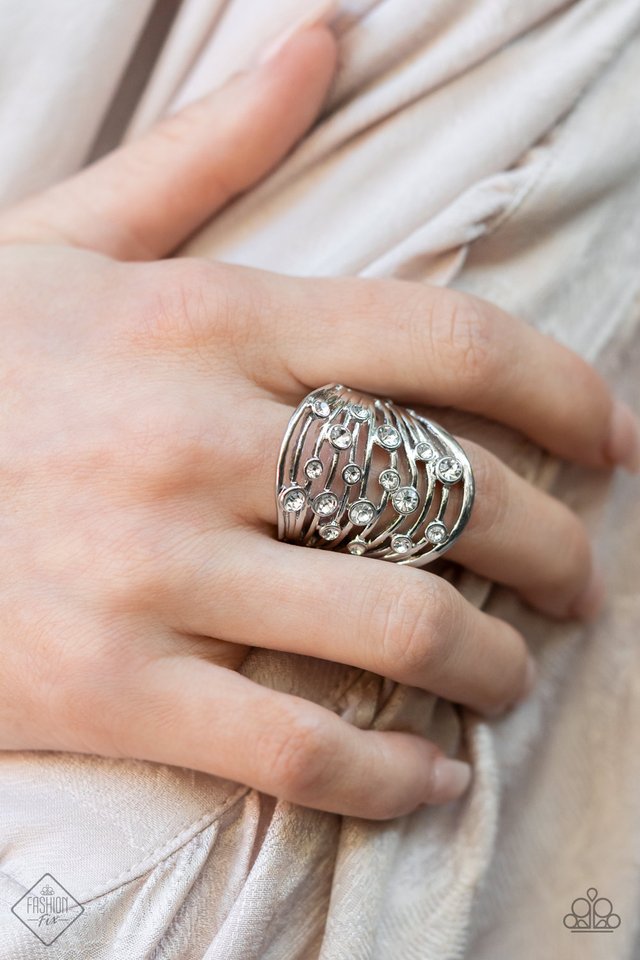 Radiantly Rising - White - Paparazzi Ring Image