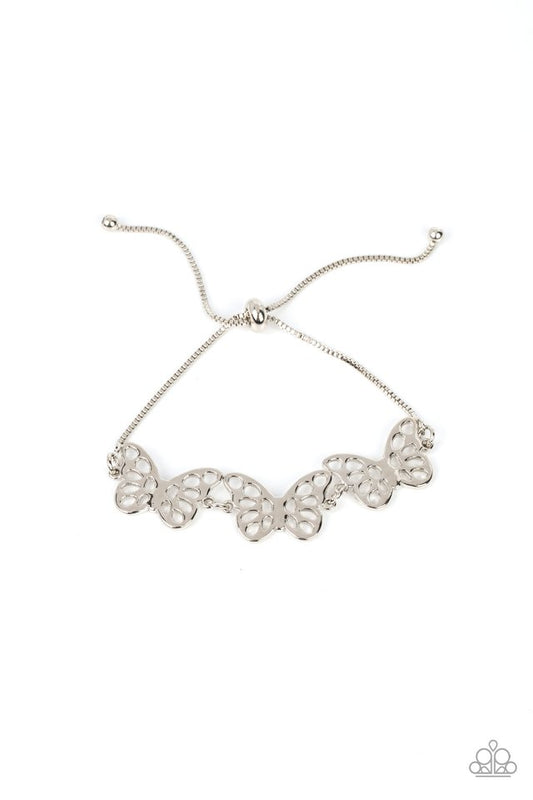 Put a WING on It - Silver - Paparazzi Bracelet Image