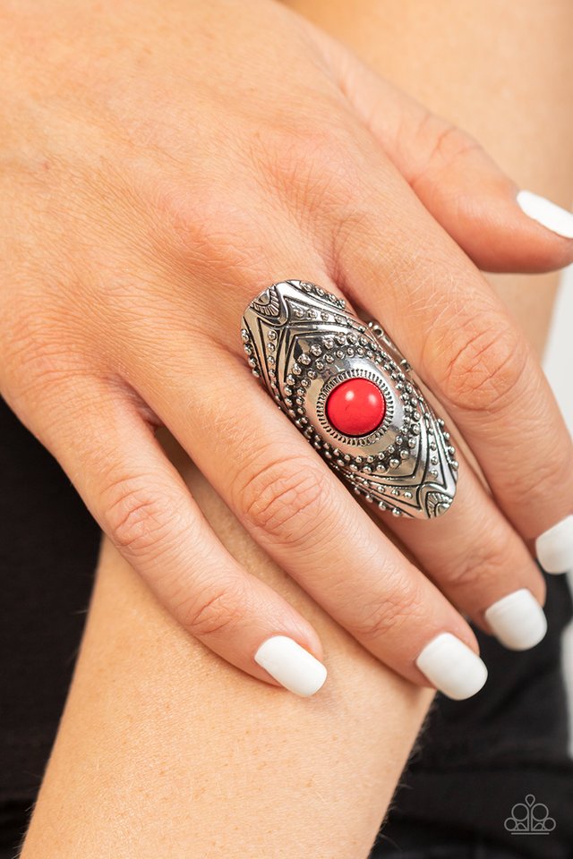 Rural Residence - Red - Paparazzi Ring Image