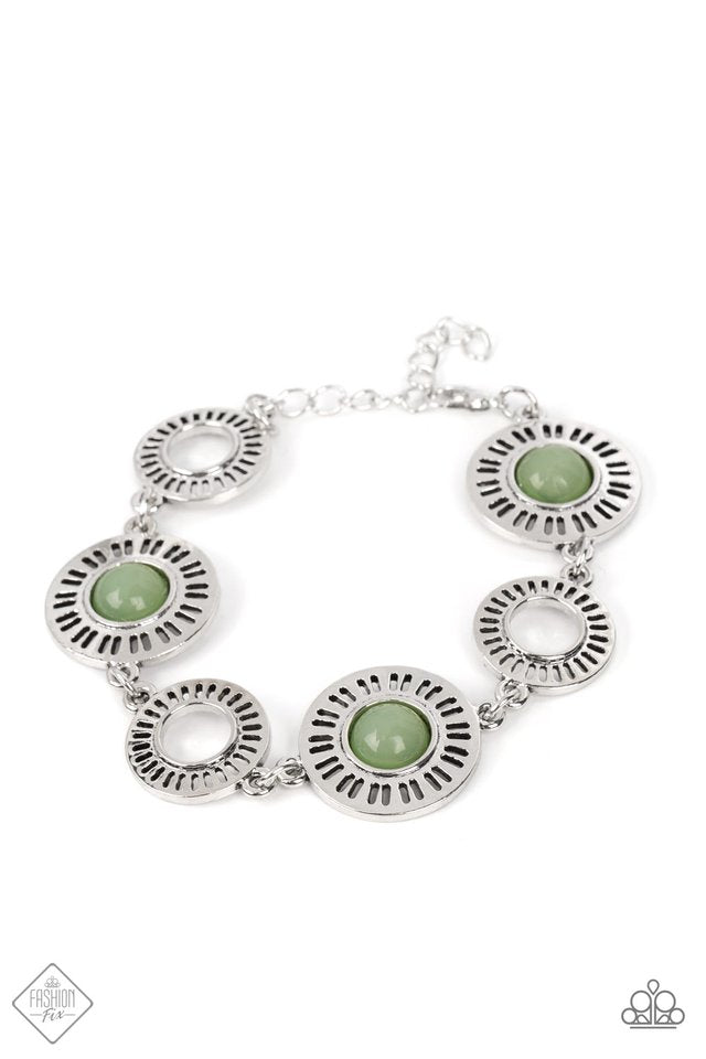 Coastal Charmer - Green - Paparazzi Bracelet Image