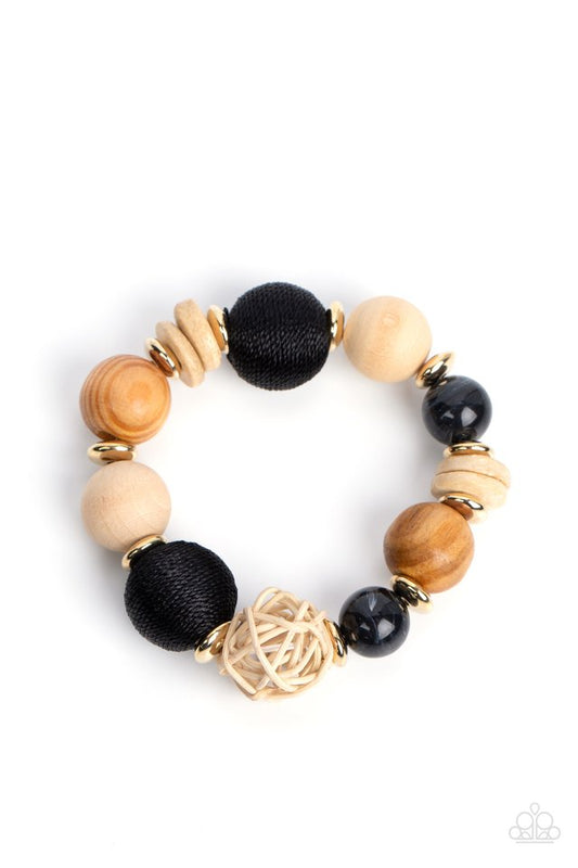 Happily Homespun - Black - Paparazzi Bracelet Image