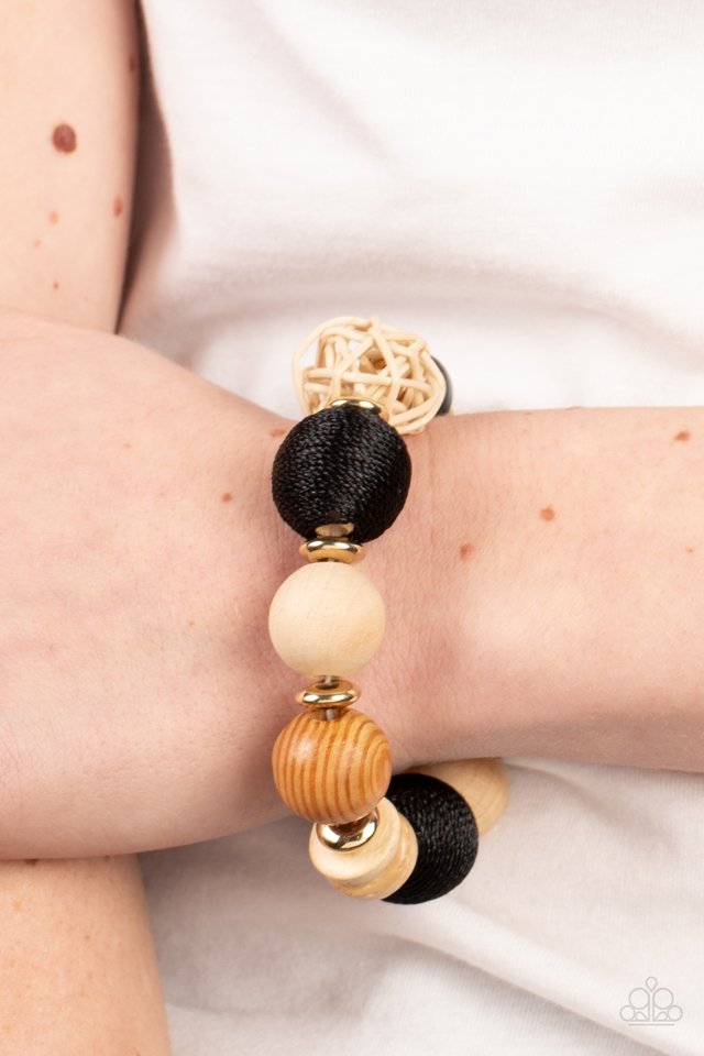 Happily Homespun - Black - Paparazzi Bracelet Image