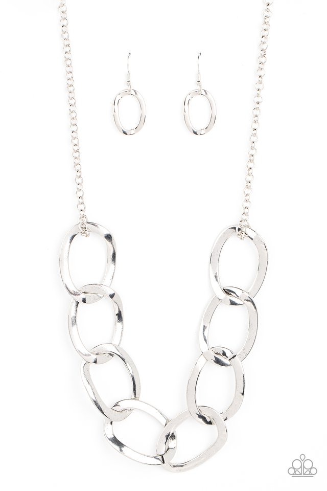 Ive got the Power - Silver - Paparazzi Necklace Image