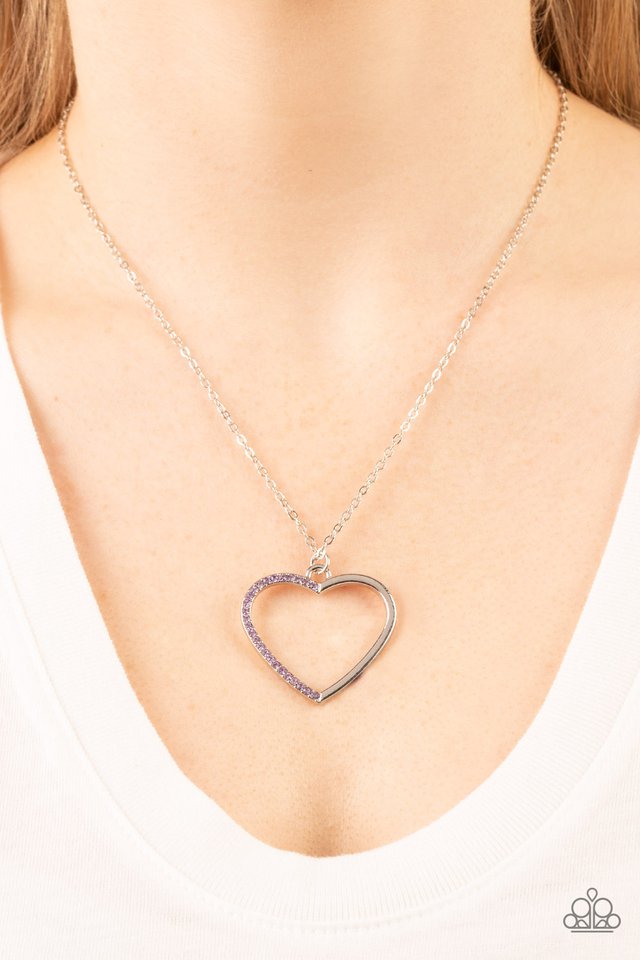 Love to Sparkle - Purple - Paparazzi Necklace Image