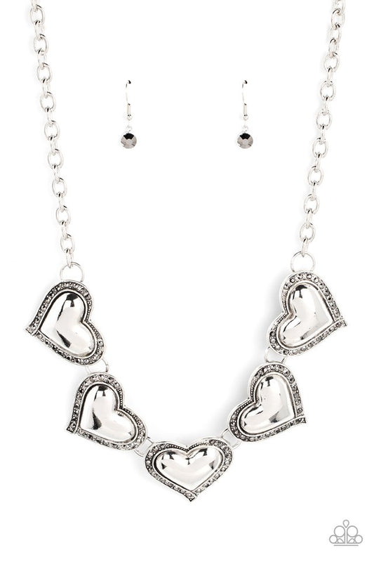 Kindred Hearts - Silver - Paparazzi Necklace Image