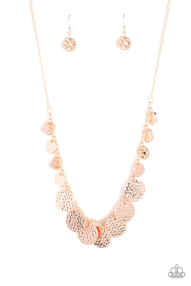 CHIME Warp - Gold - Paparazzi Necklace Image