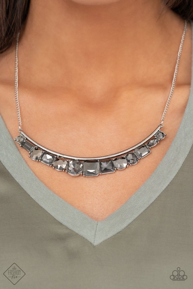The Only SMOKE-SHOW in Town - Silver - Paparazzi Necklace Image