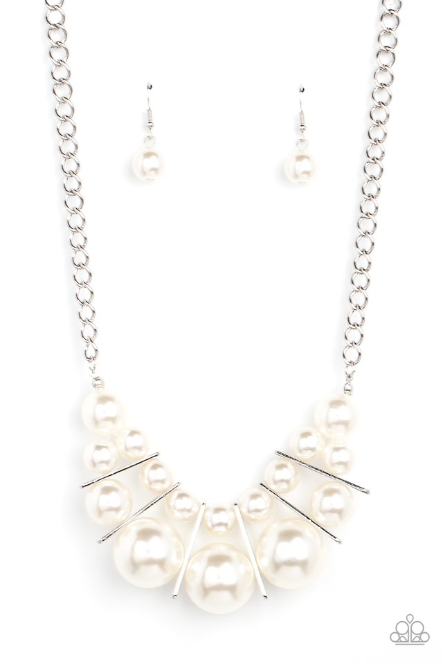 Challenge Accepted - White - Paparazzi Necklace Image