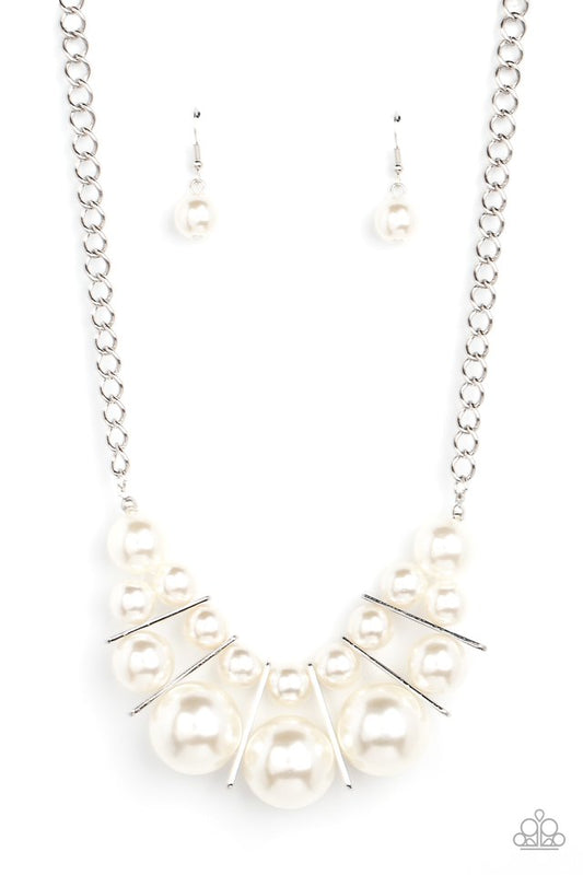 Challenge Accepted - White - Paparazzi Necklace Image