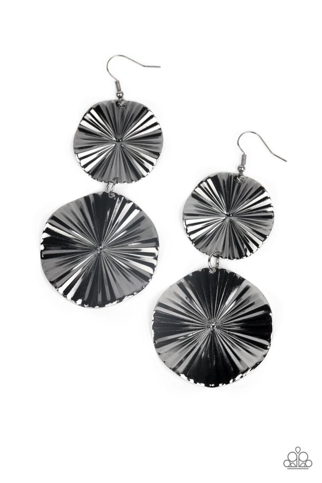 In Your Wildest FAN-tasy - Black - Paparazzi Earring Image