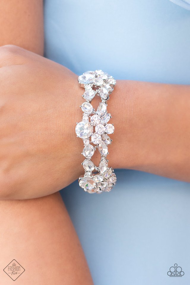 Beloved Bling - White - Paparazzi Bracelet Image