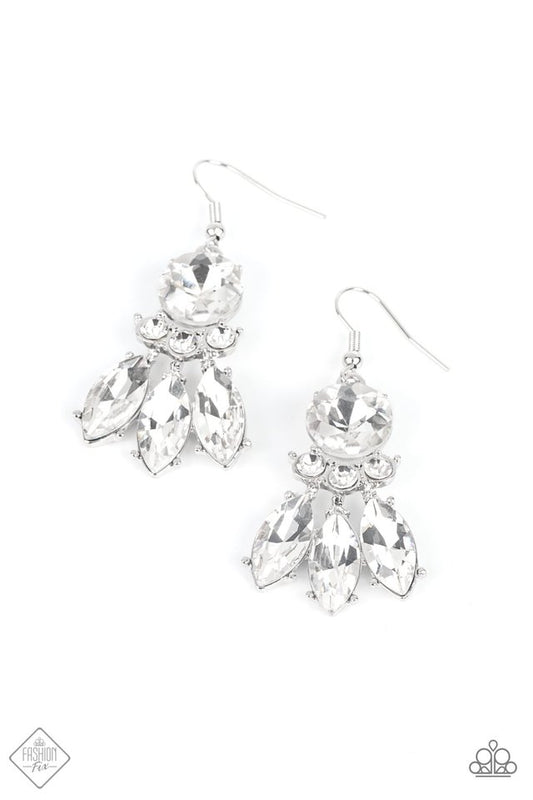 To Have and to SPARKLE - White - Paparazzi Earring Image