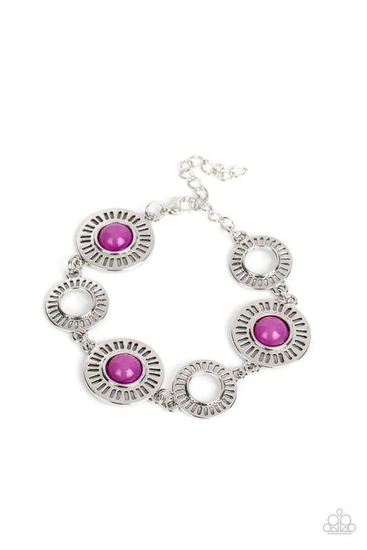 Coastal Charmer - Purple - Paparazzi Bracelet Image
