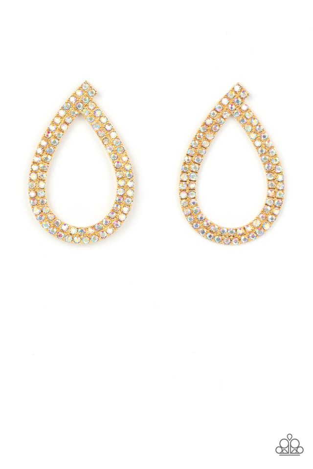 Diva Dust - Gold - Paparazzi Earring Image
